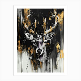 Deer Head 23 Art Print