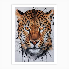 Leopard Painting Art Print