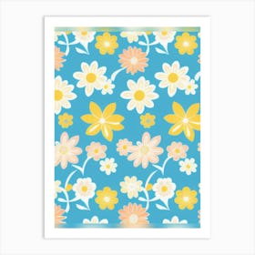 Daisy Pattern Art Print