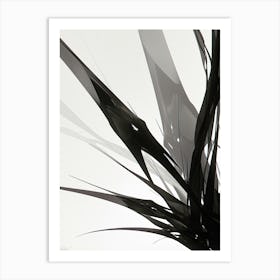 Abstract Black And White 1 Art Print