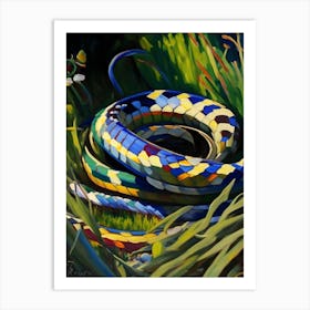 Western Ribbon 1 Snake Painting Art Print