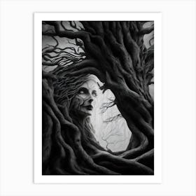 Beautiful Tree Lady Art Print