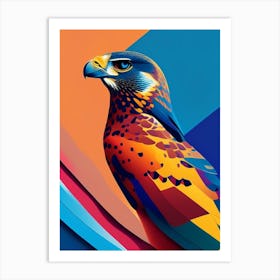 Falcon Pop Matisse 2 Bird Art Print