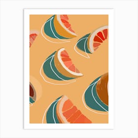 Citrus boom-grapefruits and oranges Art Print