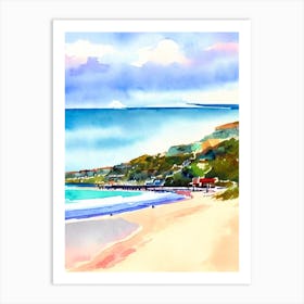 Brighton Beach 3, Australia Watercolour Art Print