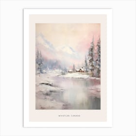 Dreamy Winter Painting Poster Whistler Canada 1 Art Print