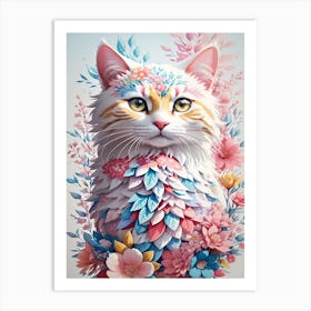 Cute cat Art Print