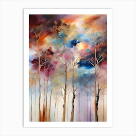 Trees In The Sky Art Print