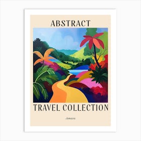 Abstract Travel Collection Poster Jamaica 1 Art Print