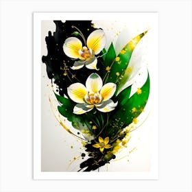 White Orchids 1 Art Print