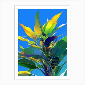 Banana Plant Art Print