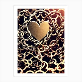 Heart Of Gold Art Print