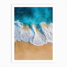 Aerial View Of The Beach 4 Art Print