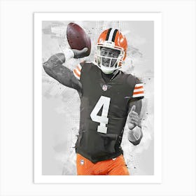 Deshaun Watson Cleveland Browns Art Print