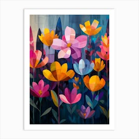 Flowers In The Night Art Print