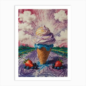 Ice Cream Cone 4 Art Print