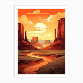 Desert Landscape Art Print