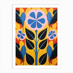 Flower Motif Painting Morning Glory 3 Art Print