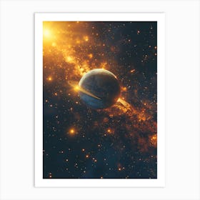 Planets In Space 3 Art Print