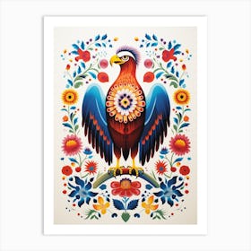 Scandinavian Bird Illustration Eagle 2 Art Print