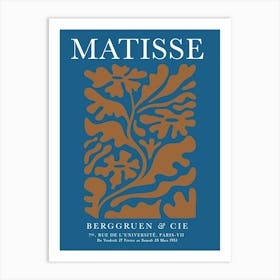Blue Matisse Art Print Art Print