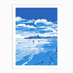 A Picture Of Bamburgh Beach Northumberland 1 Art Print