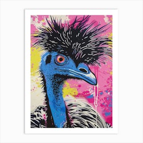 Emu pop Art Print