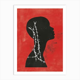 Barbed Wire Art Print