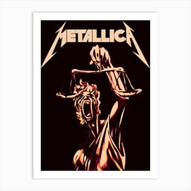 Metallica - Justice band music Art Print