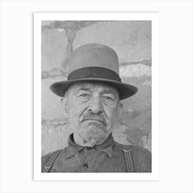 Uncle Bill, Old Character Living At Reserve, New Mexico, He Was Once A Cowboy Rancher,He Now Runs A Saloo Art Print