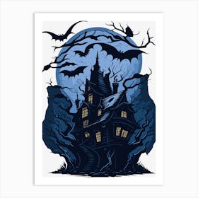 Halloween Vector 3 Art Print