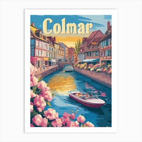 Aihrgdesign A Mid Century Modern Travel Poster For Colmar Sho 8664601c 39eb 4515 Ac5b 88b947abc1c6 1 Art Print