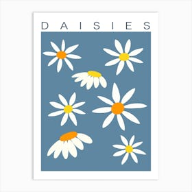 Daisies Spring Flower Art Print
