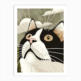 Cat In The Sky 11 Art Print