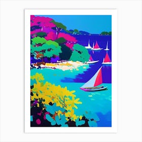 Koh Samet Thailand Colourful Painting Tropical Destination Art Print