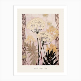 Flower Illustration Queen Annes Lace 6 Poster Art Print