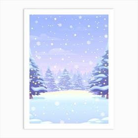 Christmas Landscape Art Print