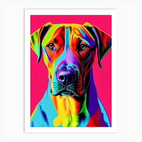Rhodesian Ridgeback Andy Warhol Style Dog Art Print
