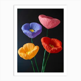 Bright Inflatable Flowers Poppy 3 Art Print