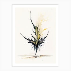 Devil's Claw Herb Minimalist Watercolour 2 Art Print