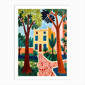 House In The Garden Art Print