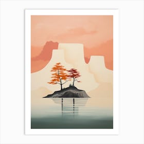 Island Abstract Minimalist 7 Art Print