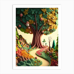 Candy tree Art Print