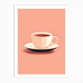 Minimalistic Cup Of Coffee 1 Art Print