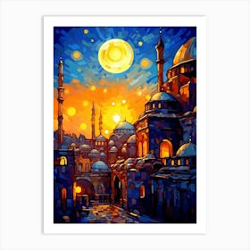 Hagia Sophia Ayasofya Pixel Art 12 Art Print