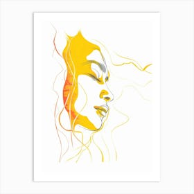 Woman'S Face 103 Art Print