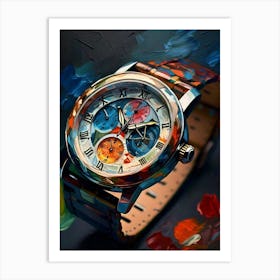 Abstract Of A Watch Art Print