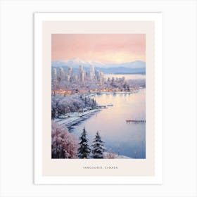 Dreamy Winter Painting Poster Vancouver Canada 2 Art Print