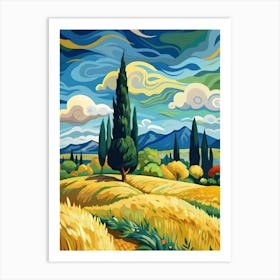 Tuscan Landscape Art Print