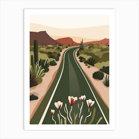 Road In The Desert 2 Art Print